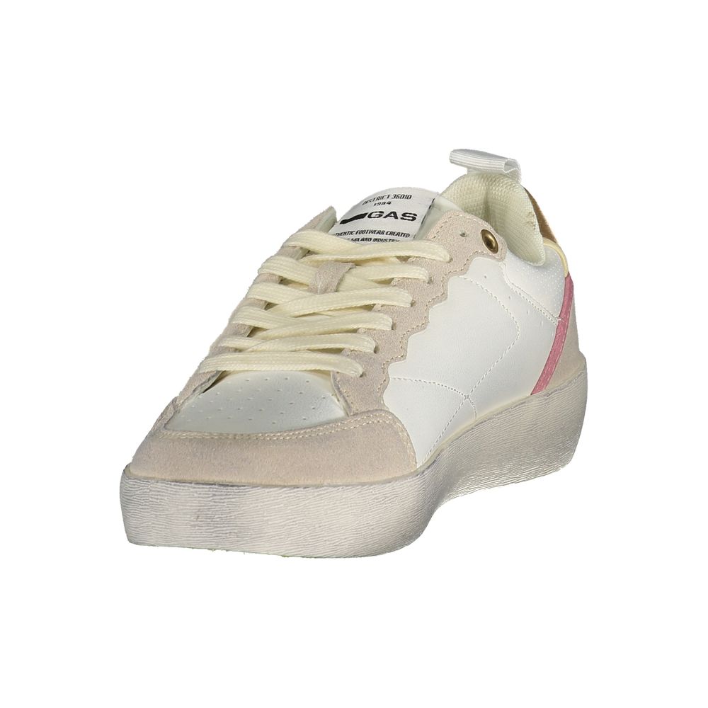 Gas Bianco Polyurethane Women Sneaker | Regal Royce