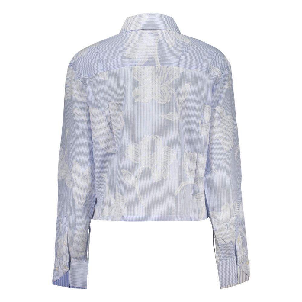 Desigual Azzurro Cotton Women Shirt | Regal Royce