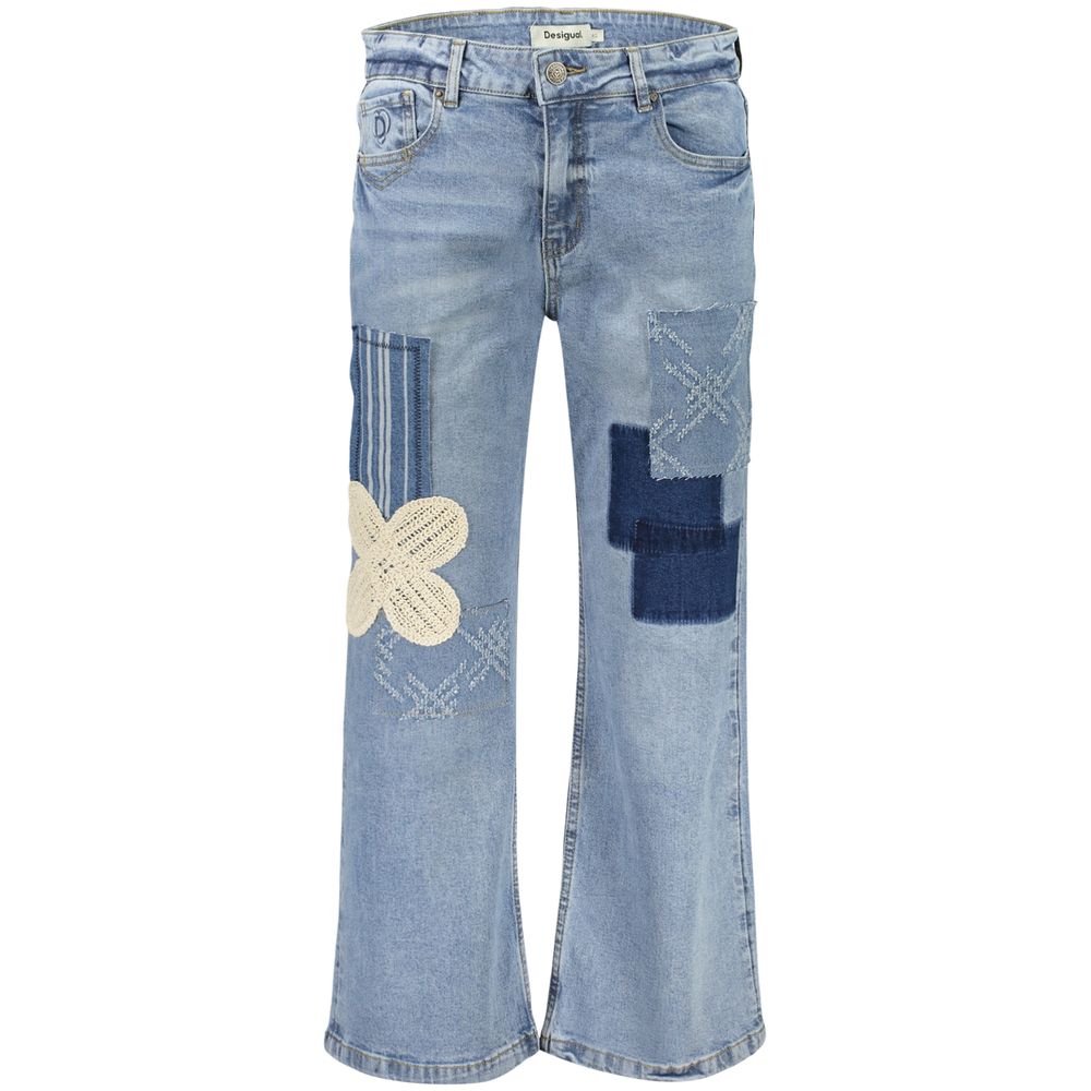Desigual Azzurro Cotton Women Jeans | Regal Royce