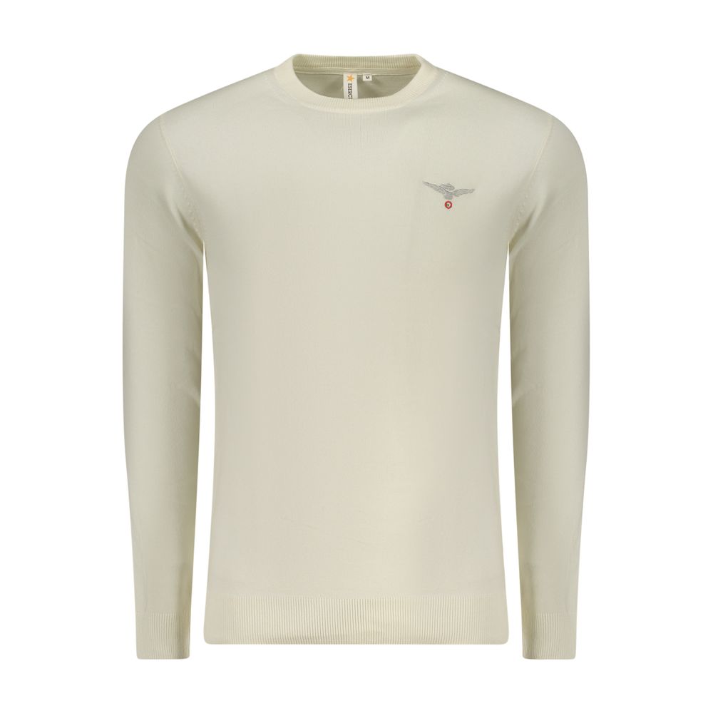 Accademia Militare Bianco Cotton Men's Sweater | Regal Royce