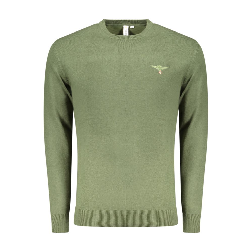 Accademia Militare Verde Cotton Men Sweater | Regal Royce