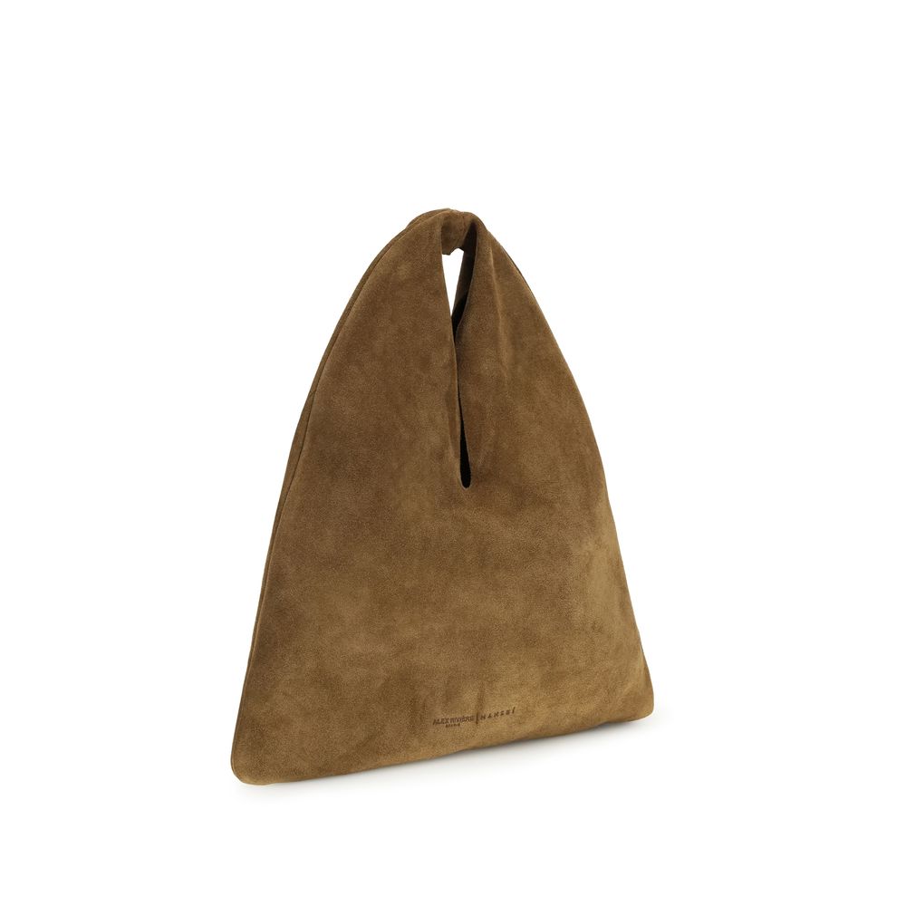 Manebi Brown Calf Leather Bos Taurus Shoulder Bag | Regal Royce