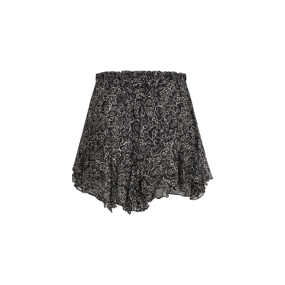 Marant Etoile Black Viscose Bermuda Shorts | Regal Royce
