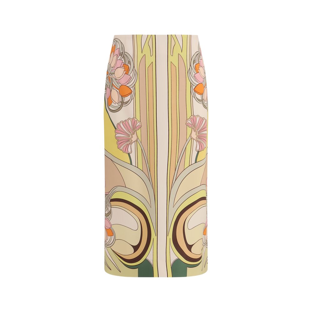 La Double J Multicolor Viscose Long Skirt | Regal Royce