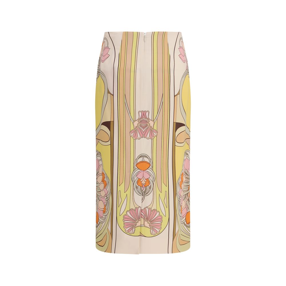 La Double J Multicolor Viscose Long Skirt | Regal Royce