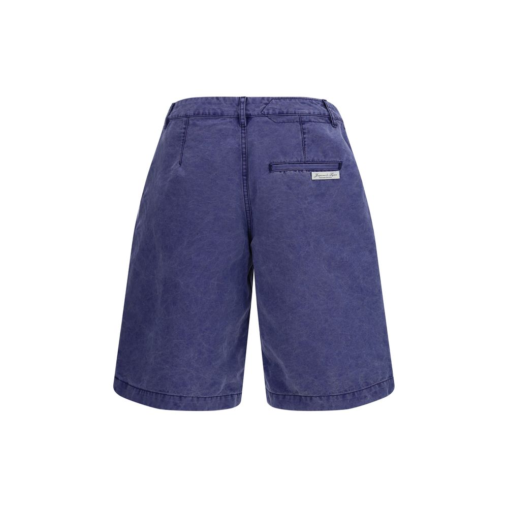 Jacquemus Blue Cotton Bermuda Shorts | Regal Royce