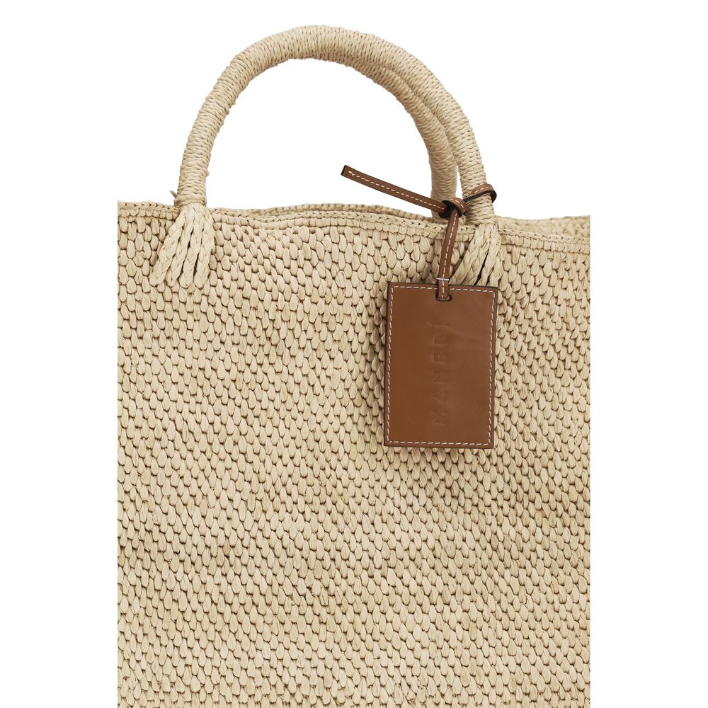 Manebi Beige Raffia Handbag | Regal Royce