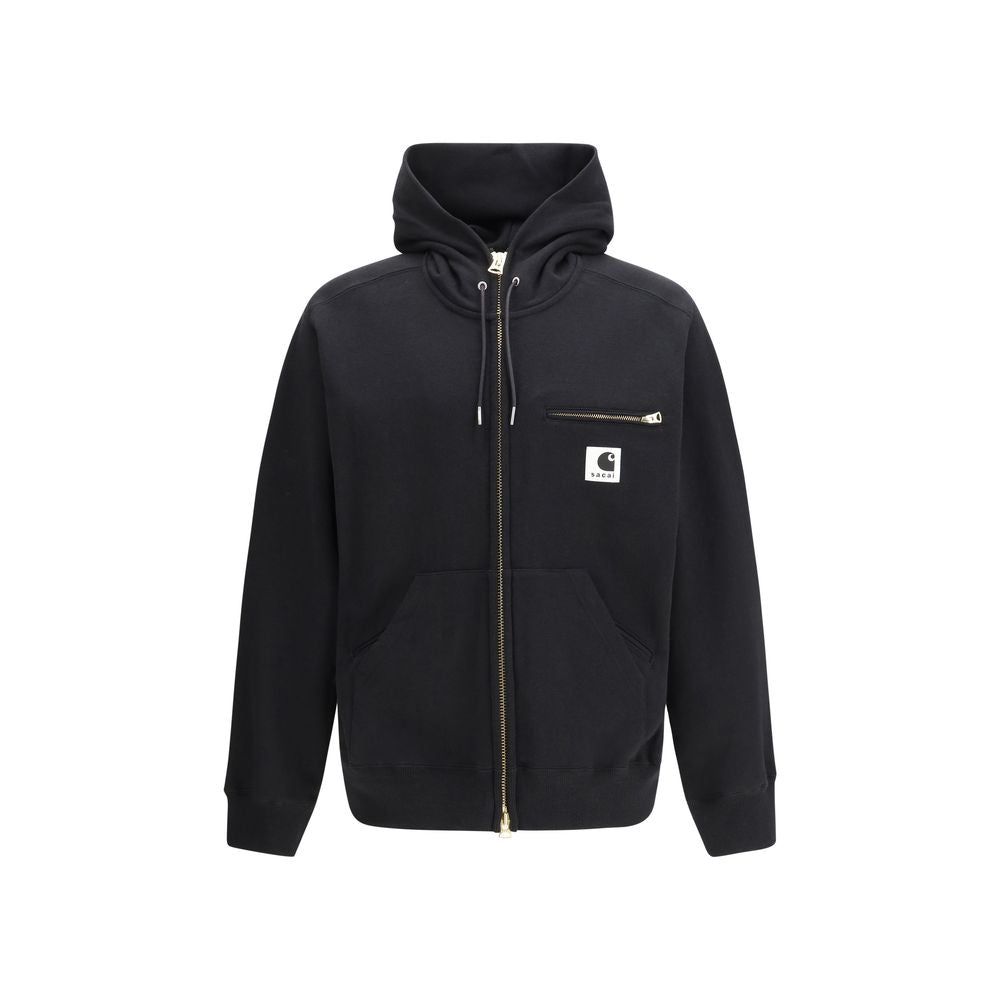 Sacai Black Cotton Sweatshirt | Regal Royce
