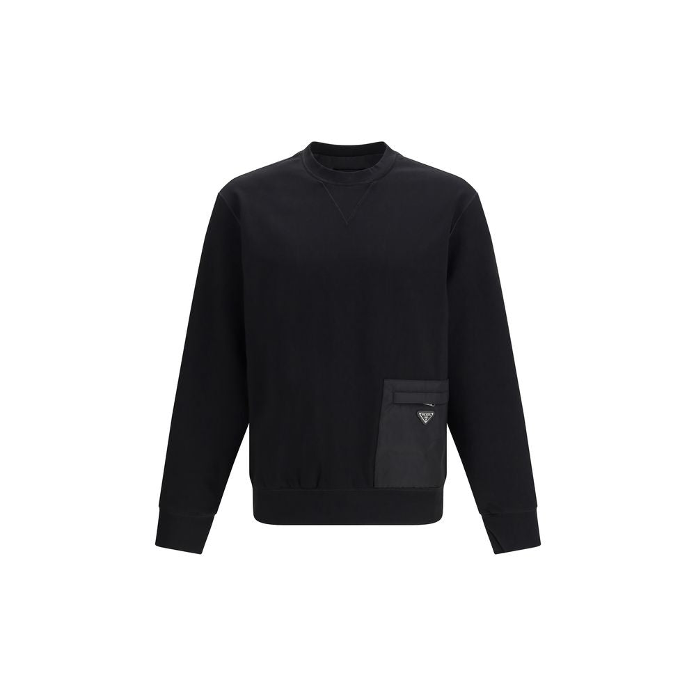 Prada Black Viscose Sweatshirt | Regal Royce