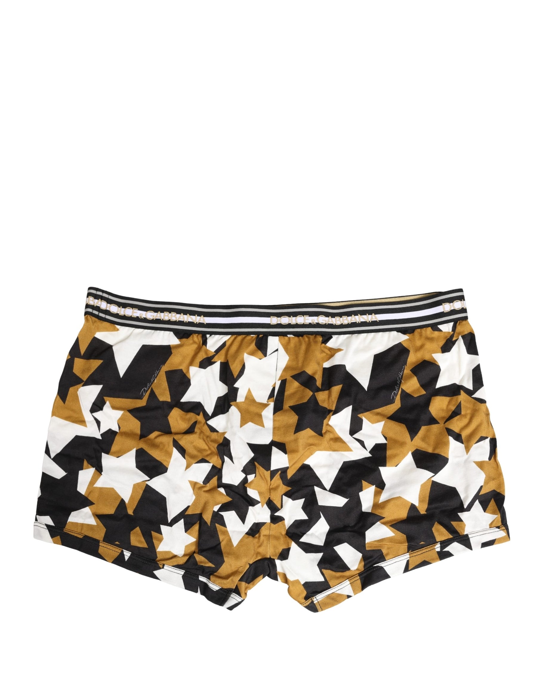 Dolce & Gabbana Multicolor Stars Print Regular Boxer Underwear | Regal Royce