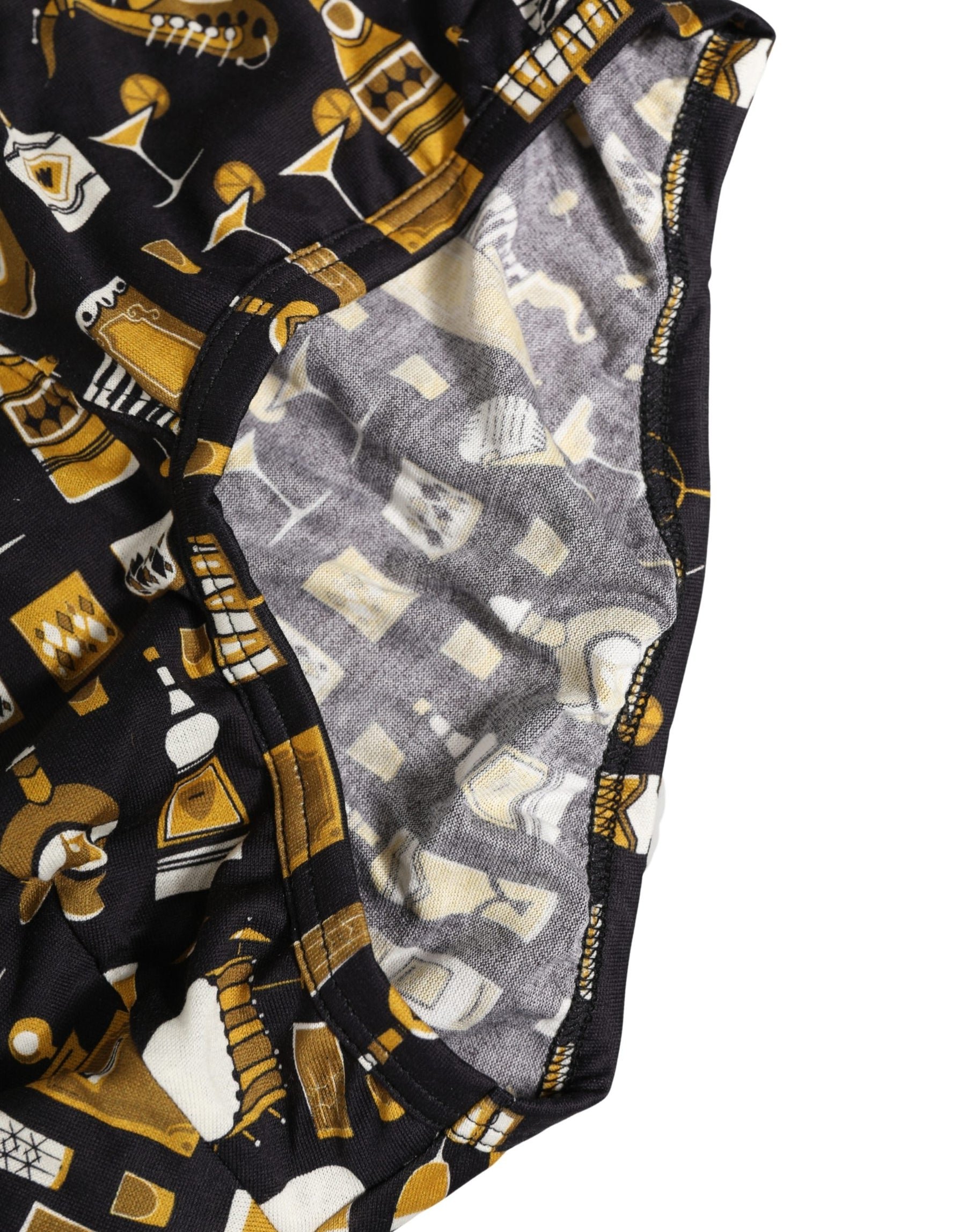 Dolce & Gabbana Black Jazz Cocktail Men Brando Brief Underwear | Regal Royce