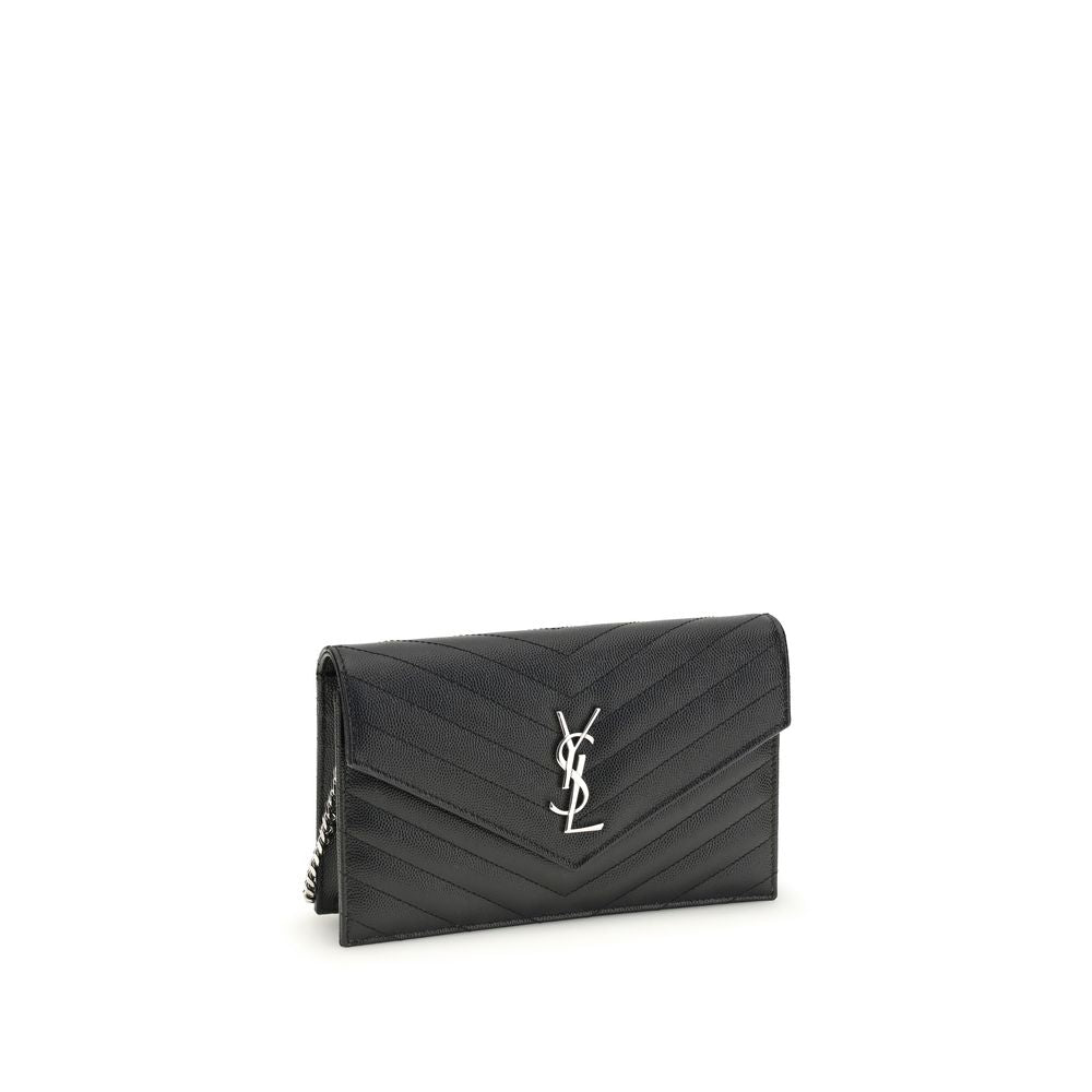 Saint Laurent Black Calf Leather Bos Taurus Wallet | Regal Royce