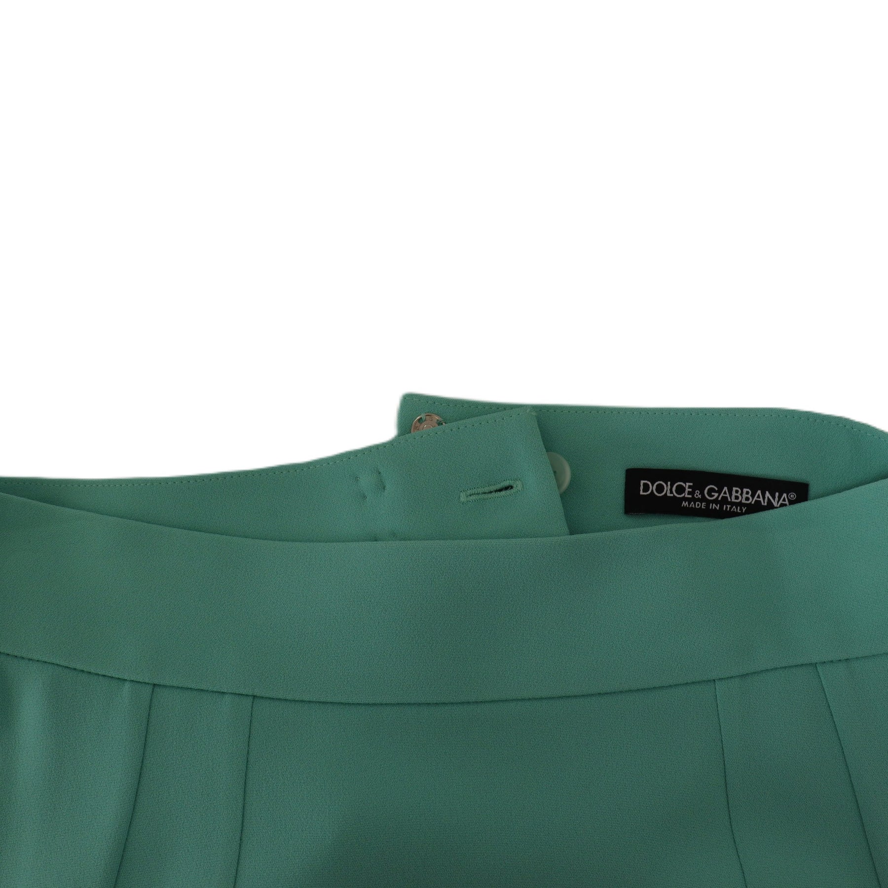 Dolce & Gabbana Mint Green Viscose Pencil Cut Midi Skirt | Regal Royce