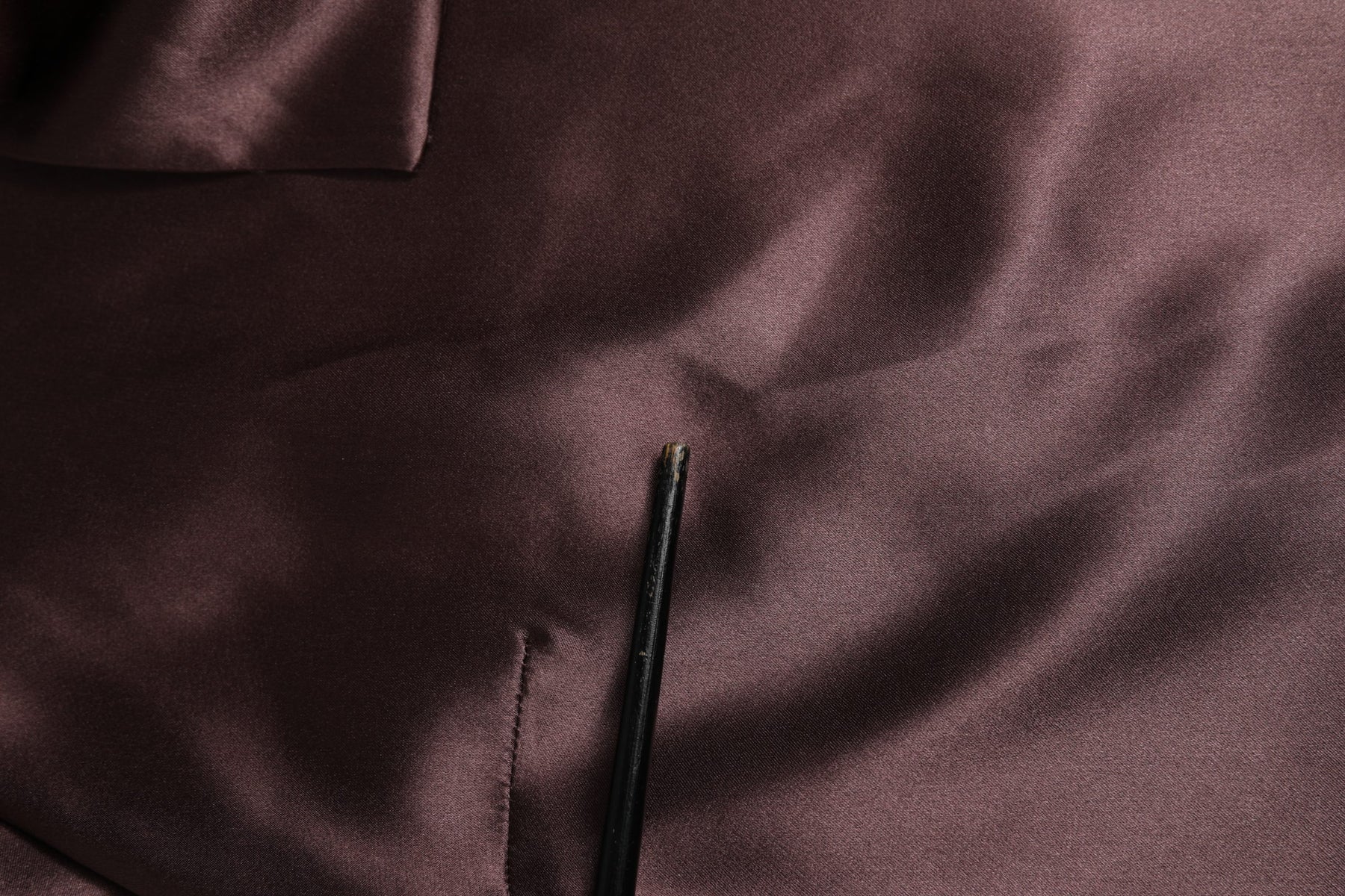 Dolce & Gabbana Violet Satin Long Sleeve Ascot Tie Shirt  Top | Regal Royce