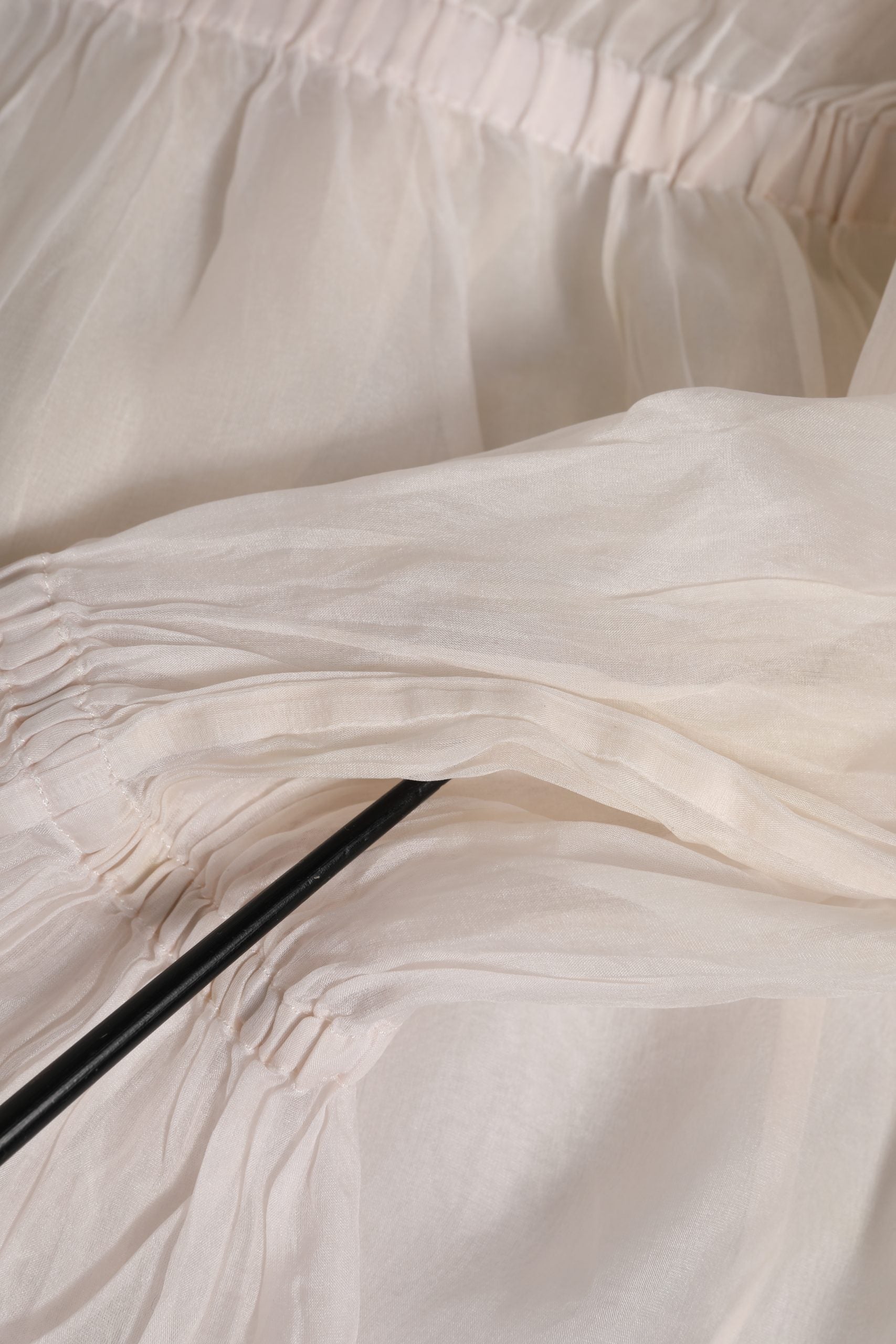 Dolce & Gabbana White Silk Cotton Ascot Collar Blouse Top | Regal Royce