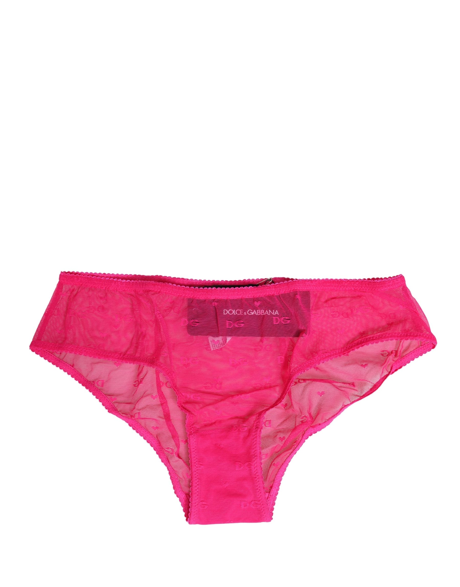 Dolce & Gabbana Pink Lace Cheekini Lingerie Panty Brief Underwear | Regal Royce