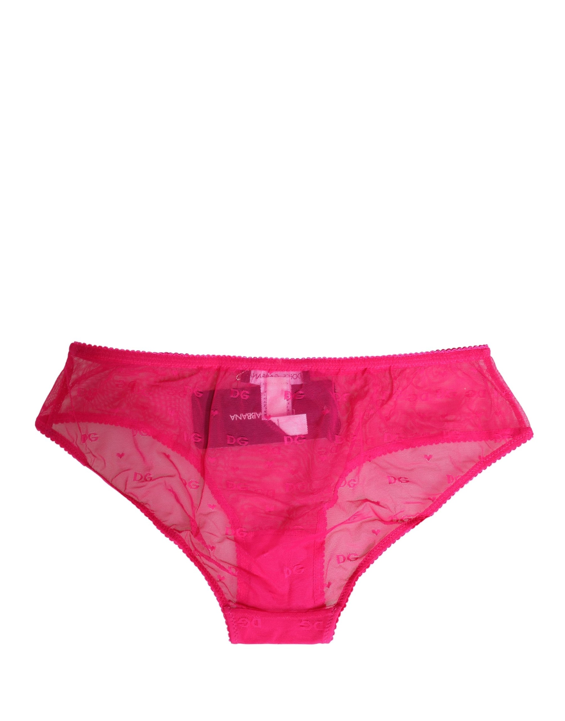 Dolce & Gabbana Pink Lace Cheekini Lingerie Panty Brief Underwear | Regal Royce