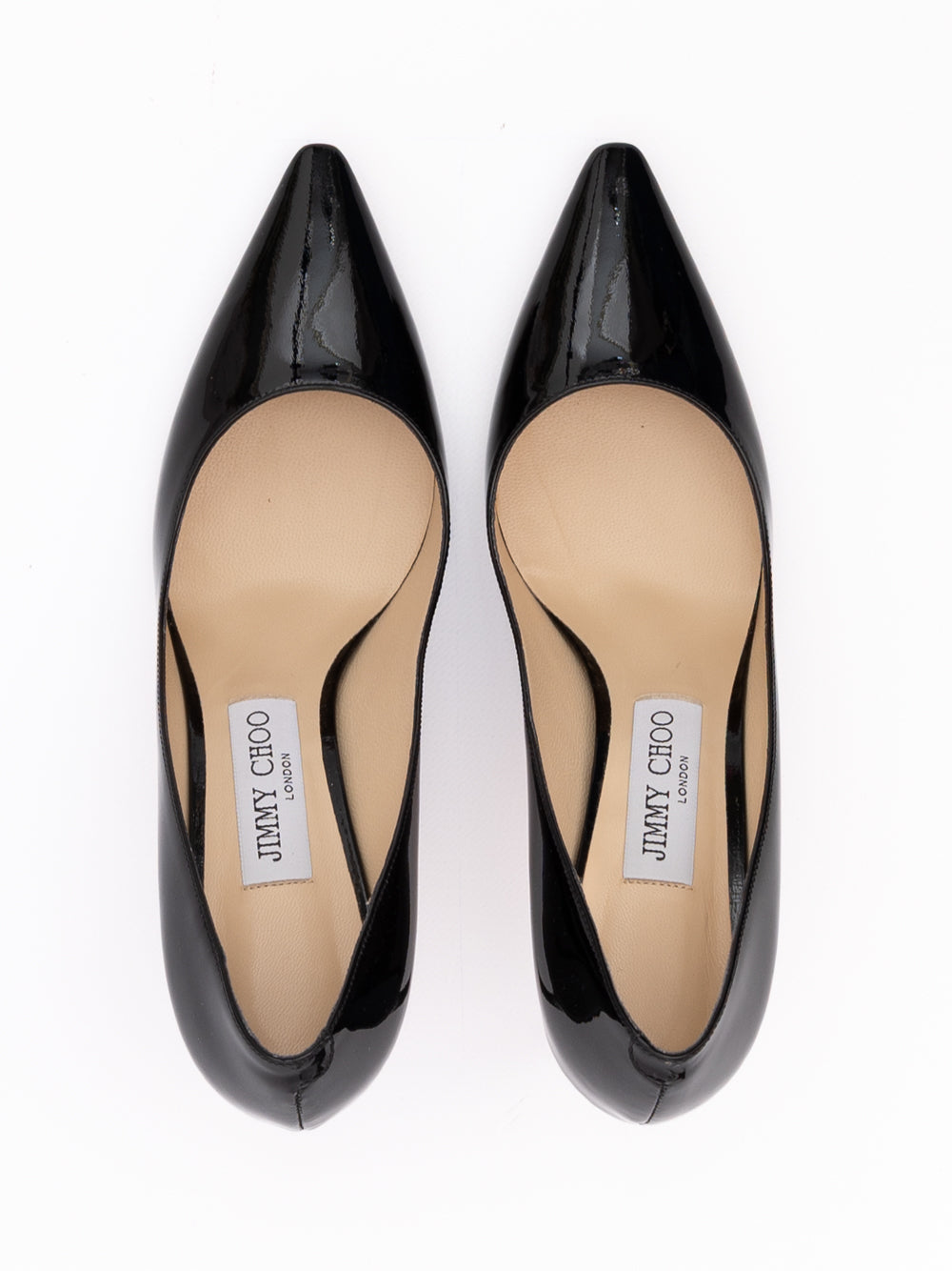 Jimmy Choo Black Patent Leather Romy 85 Pumps | Regal Royce
