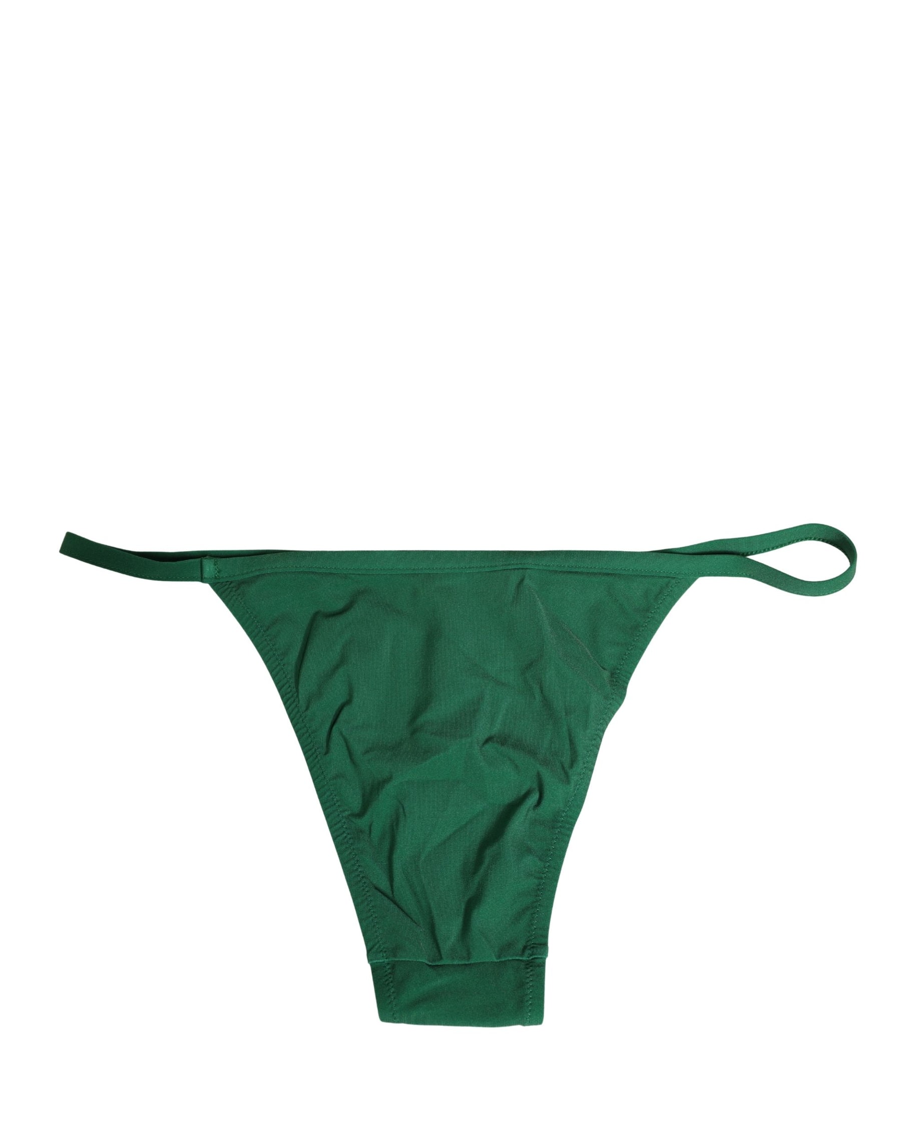 Dolce & Gabbana Green Nylon Bottom Beachwear Bikini Swimwear | Regal Royce