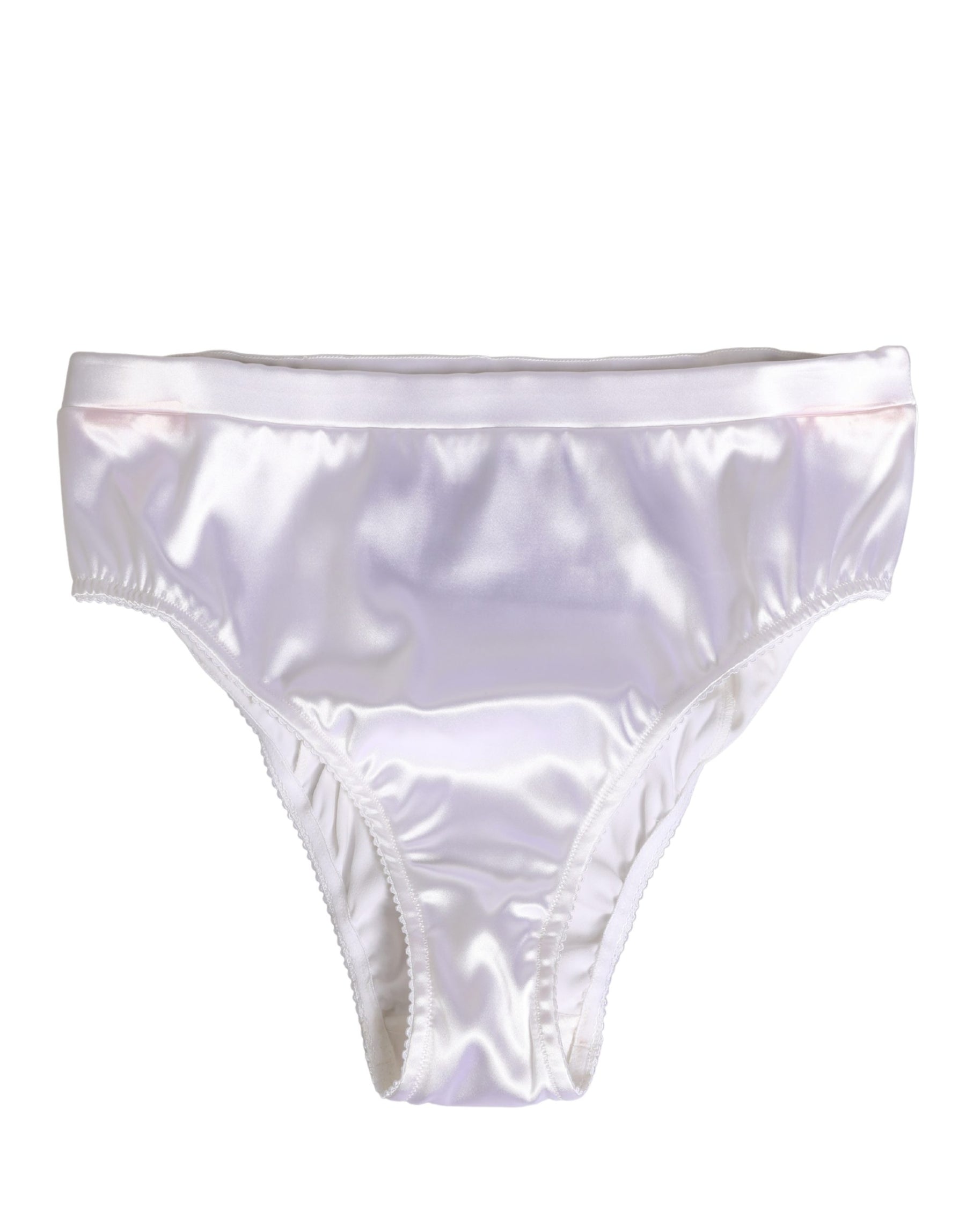 Dolce & Gabbana White Silk Satin Lingerie Panty Brief Underwear | Regal Royce