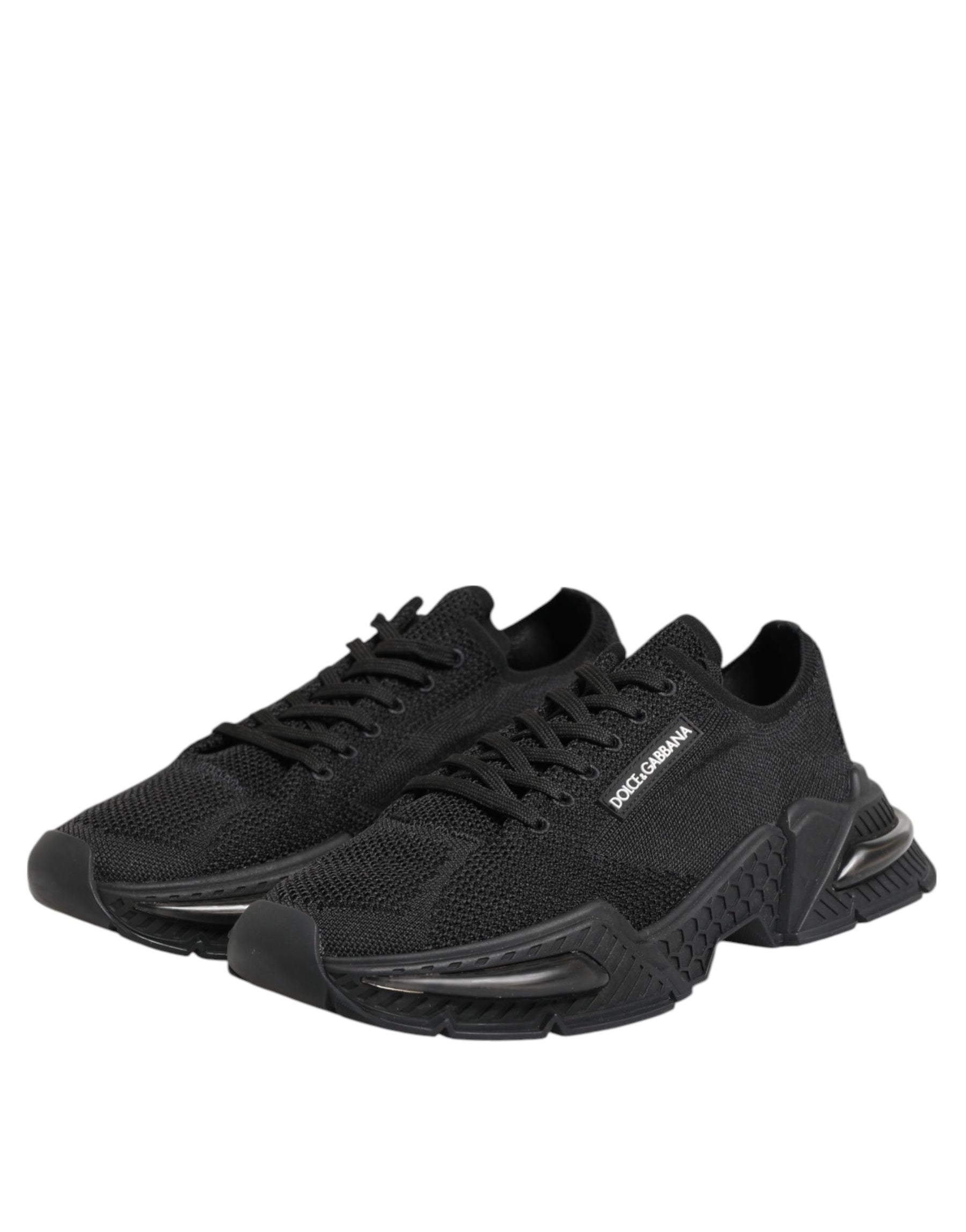 Dolce & Gabbana Black Airmaster Low Top Men Sneakers Shoes | Regal Royce