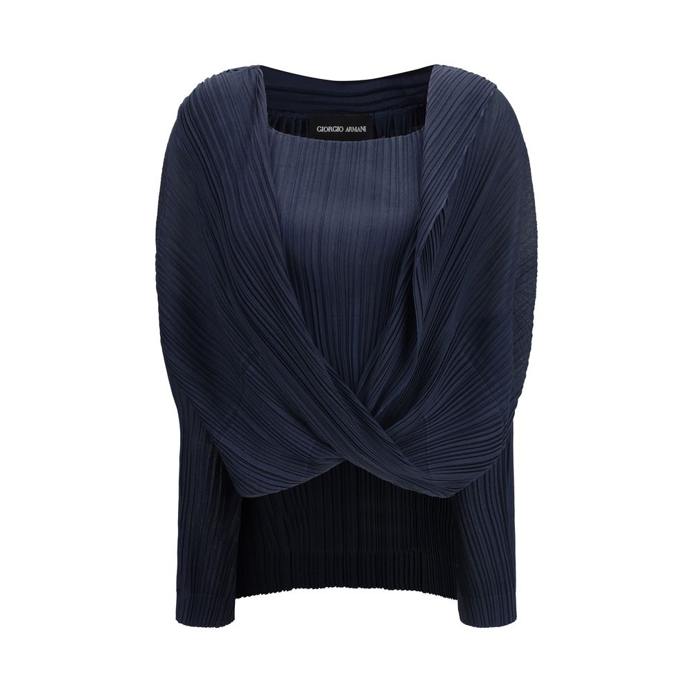 Giorgio Armani Blue Viscose Blouse | Regal Royce