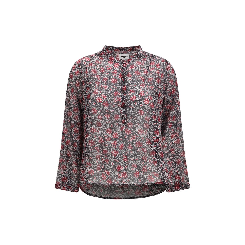 Marant Etoile Purple Cotton Pattern Shirt | Regal Royce