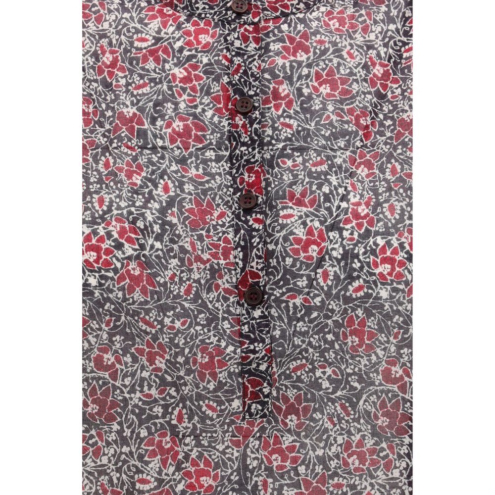 Marant Etoile Purple Cotton Pattern Shirt | Regal Royce