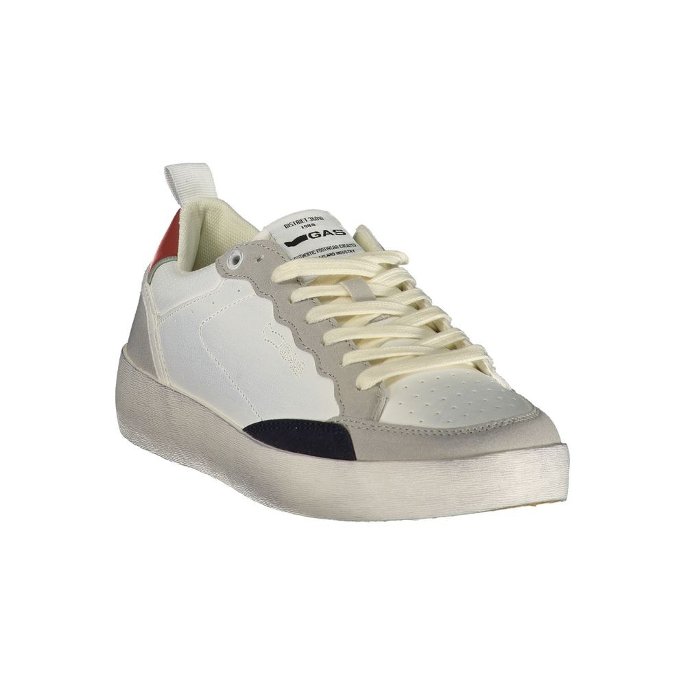 Gas White Polyurethane Men's Sneaker | Regal Royce