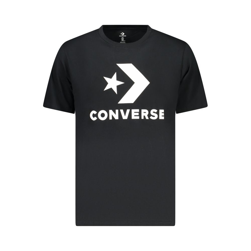 Converse Black Cotton Men T-Shirt | Regal Royce