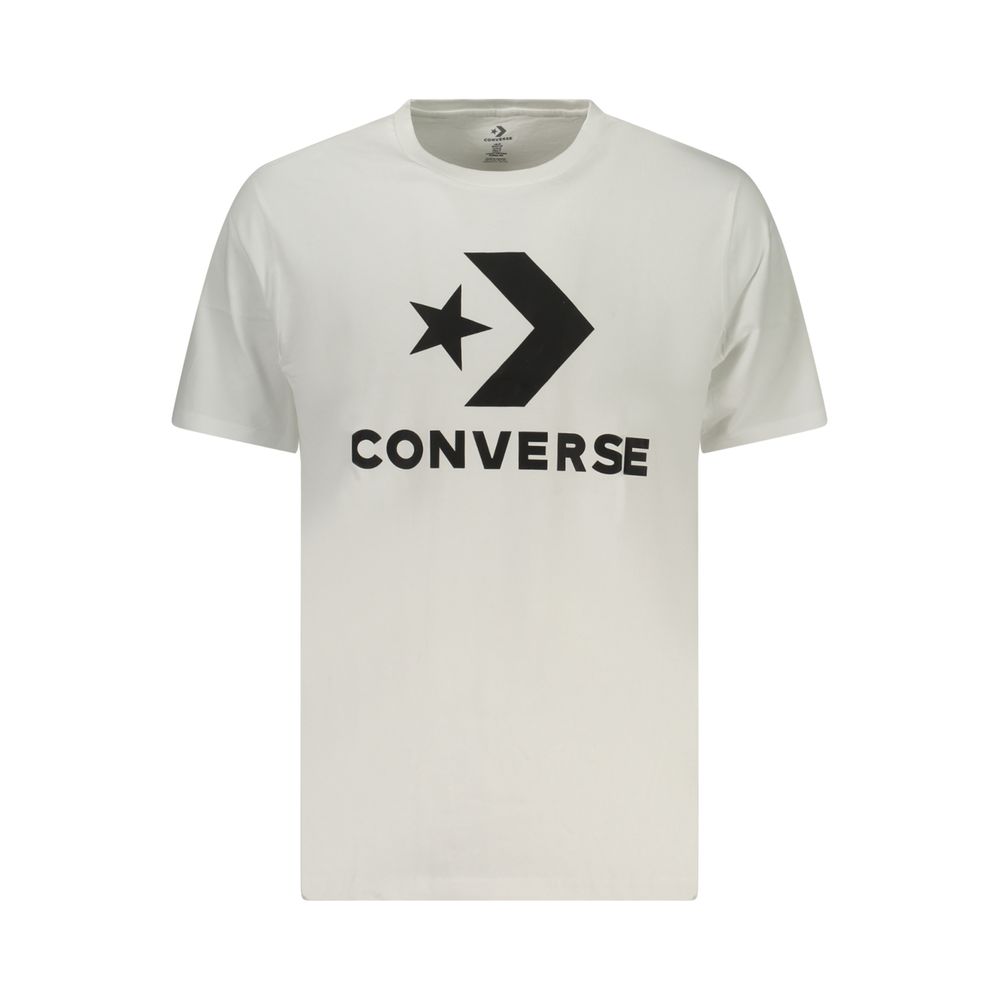 Converse Bianco Cotton Men T-Shirt | Regal Royce