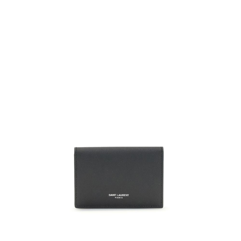 Saint Laurent Black Calf Leather Bos Taurus Wallet | Regal Royce