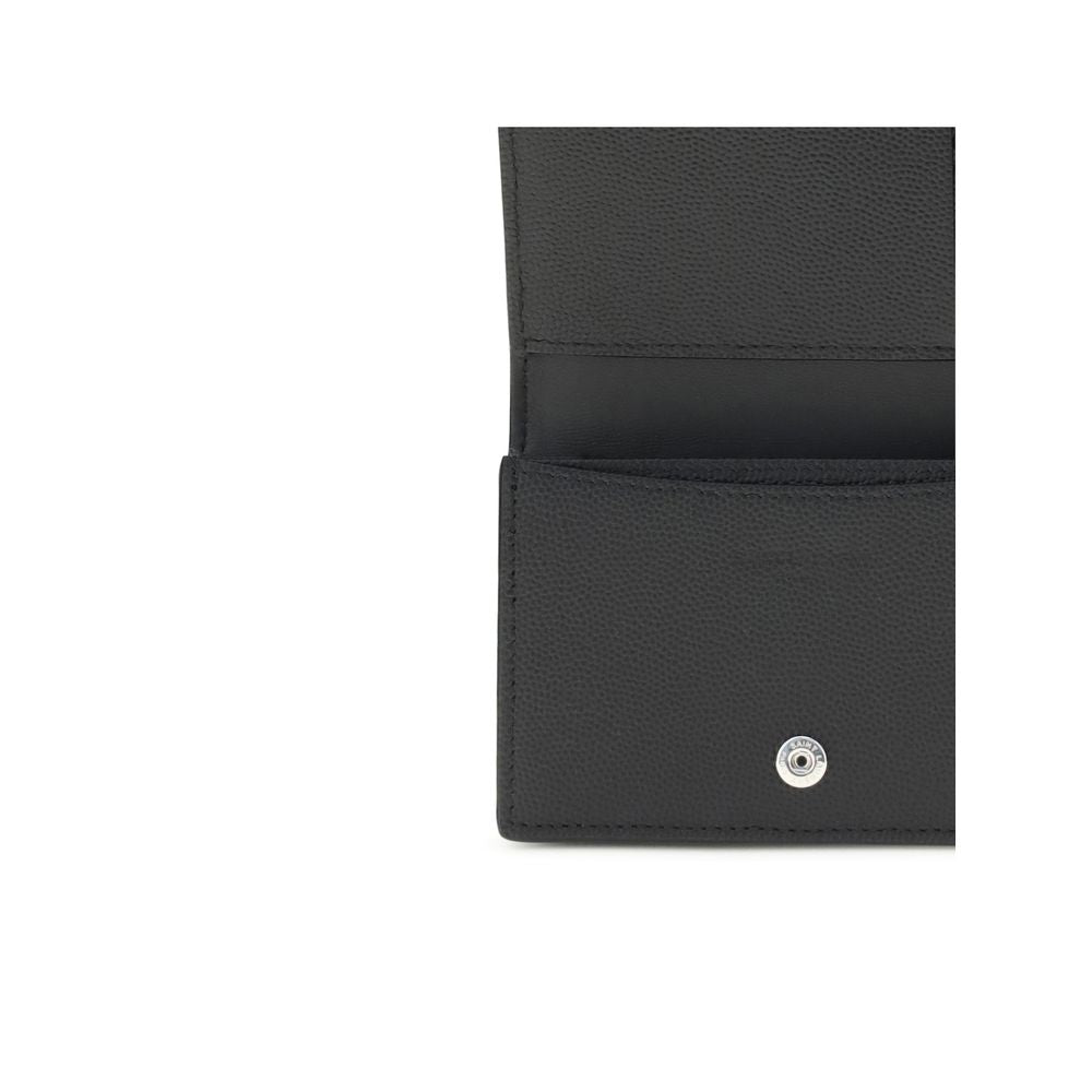 Saint Laurent Black Calf Leather Bos Taurus Wallet | Regal Royce