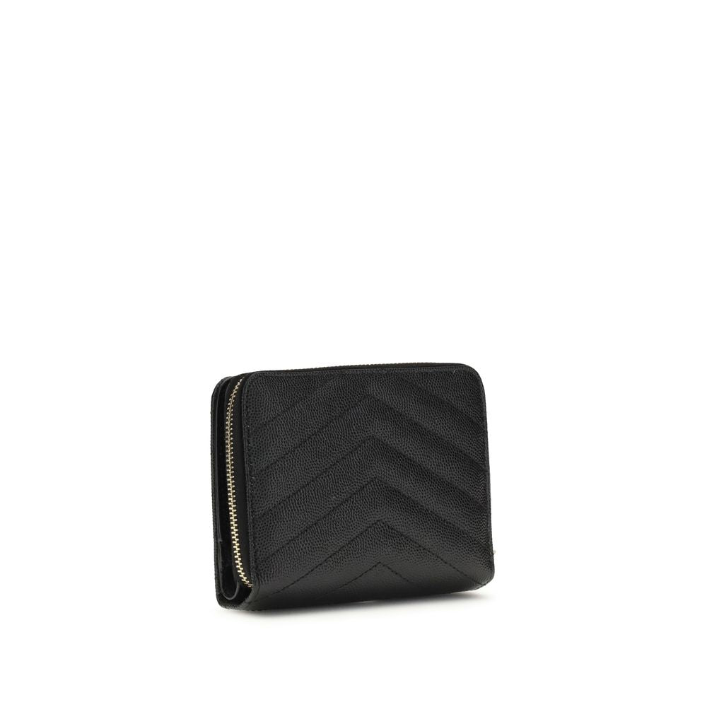 Saint Laurent Black Calf Leather Bos Taurus Wallet | Regal Royce