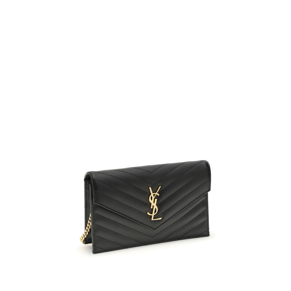 Saint Laurent Black Calf Leather Bos Taurus Wallet | Regal Royce