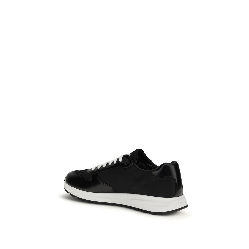 Prada Black Recycled Polyamide Athletic Sneakers | Regal Royce