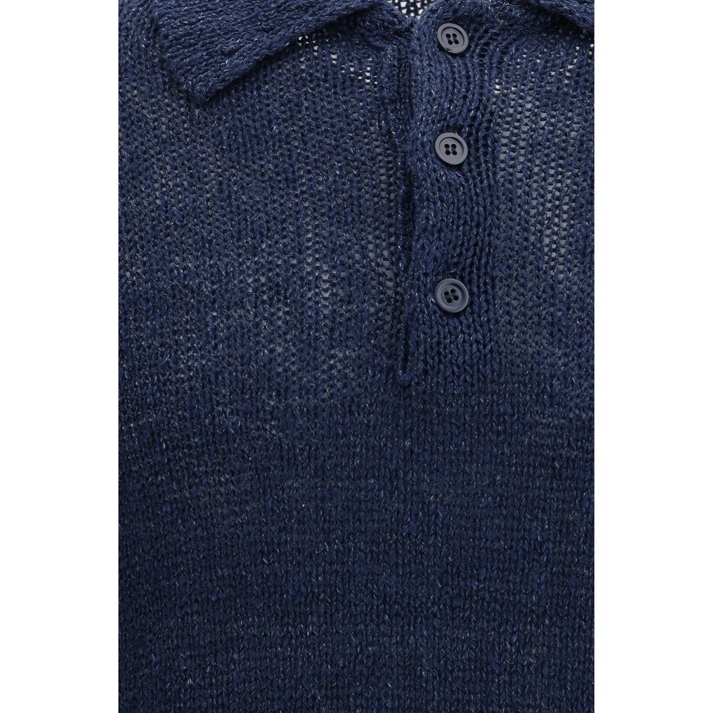Sunflower Blue Cotton Polo Shirt | Regal Royce
