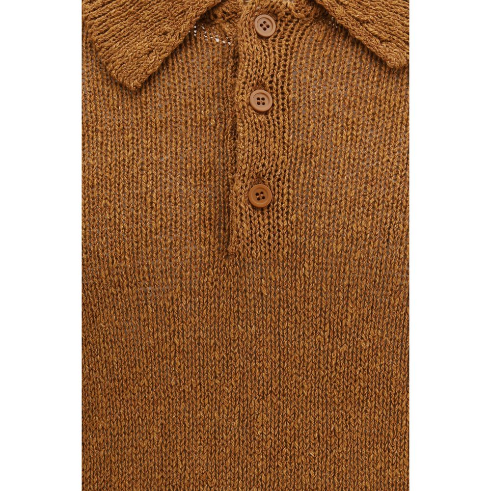 Sunflower Brown Cotton Polo Shirt | Regal Royce