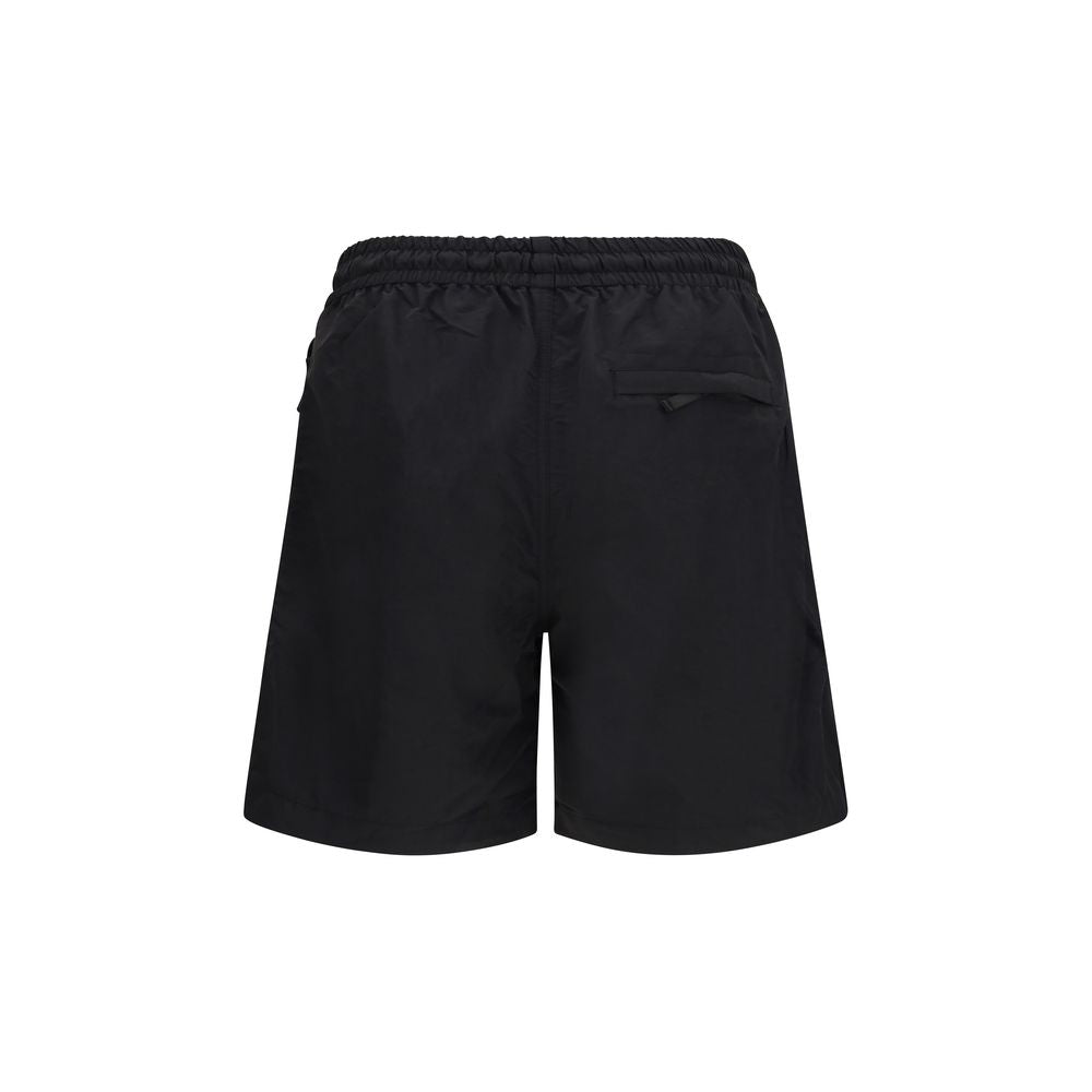 Sunflower Black Nylon Bermuda Shorts | Regal Royce