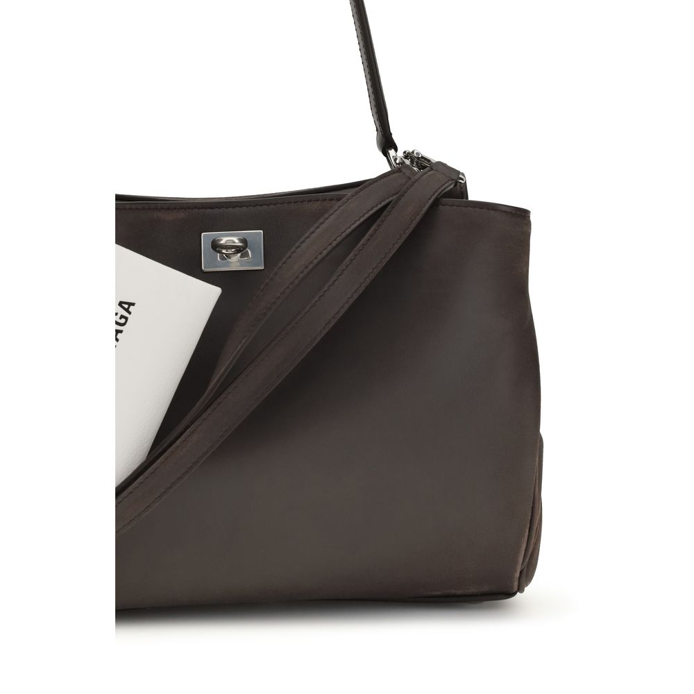 Balenciaga Brown Calf Leather Bos Taurus Shoulder Bag