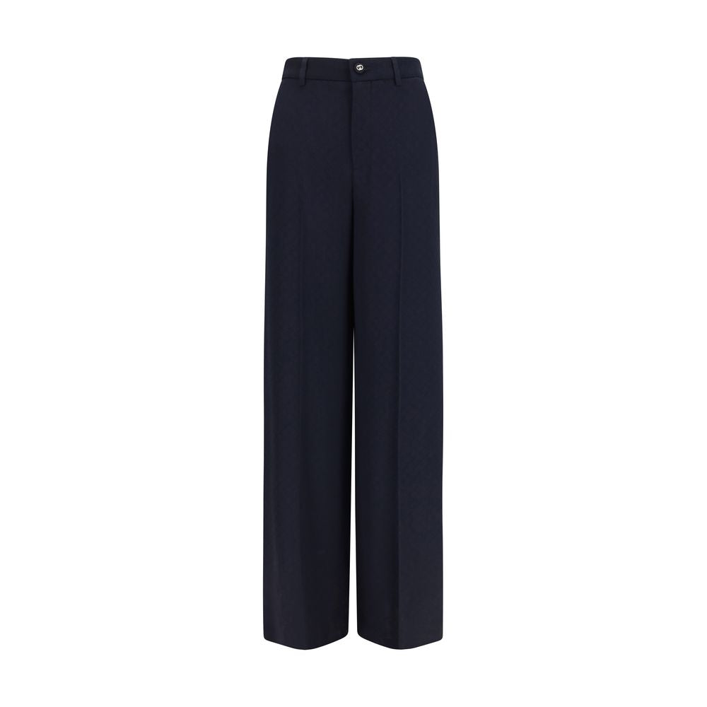 Gucci Blue Viscose Casual Pants | Regal Royce