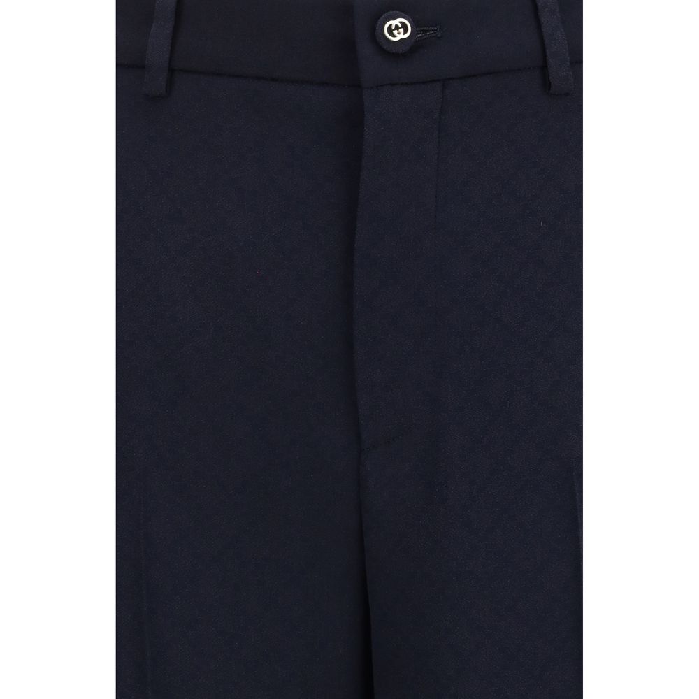 Gucci Blue Viscose Casual Pants | Regal Royce