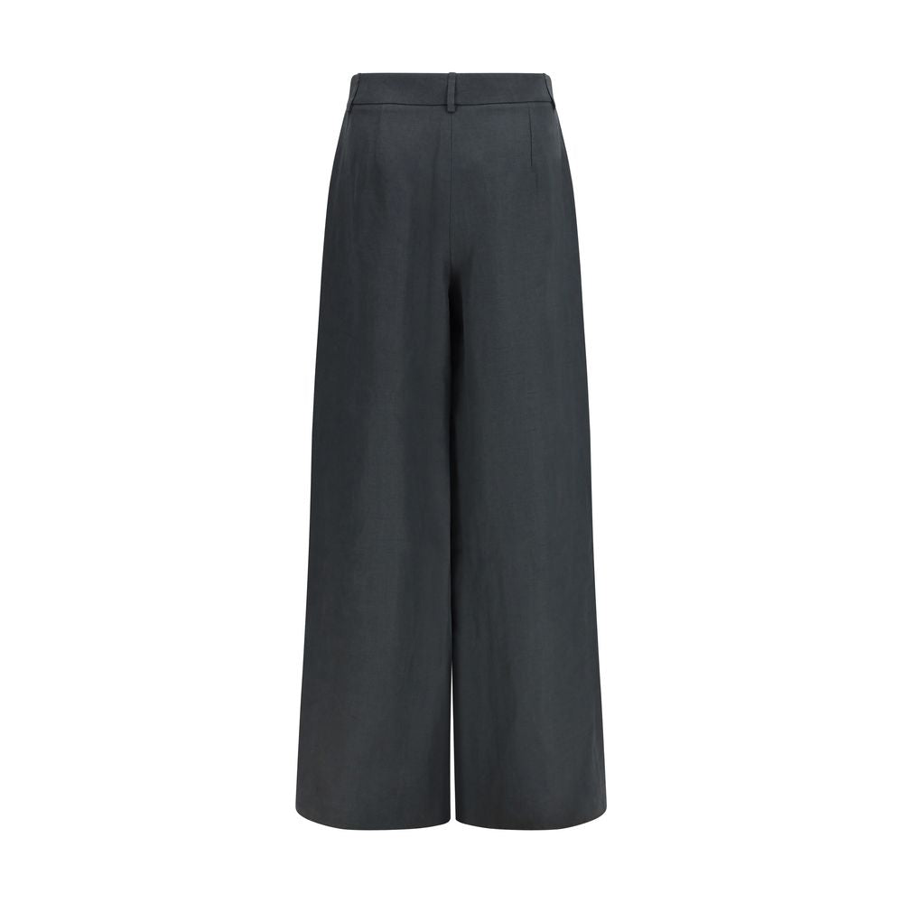 Giorgio Armani Gray Linen Casual Pants | Regal Royce