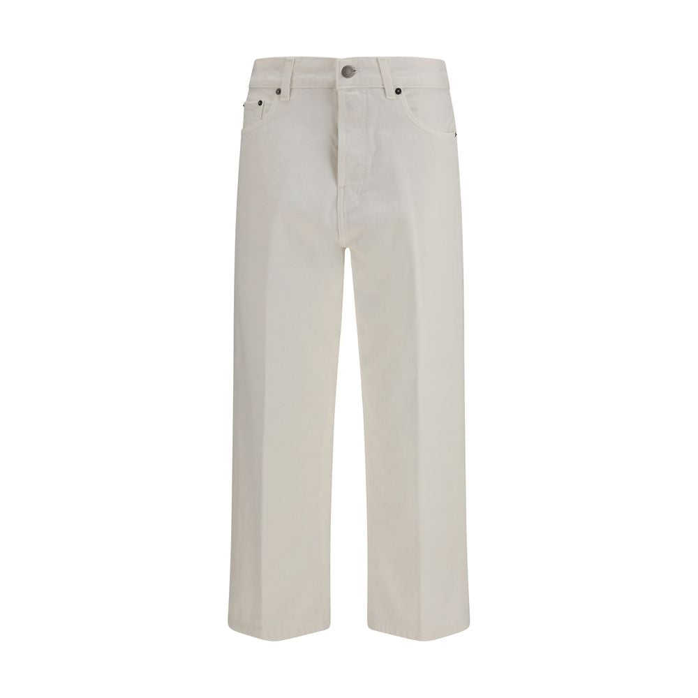Haikure White Cotton Relaxed Fit Jeans | Regal Royce
