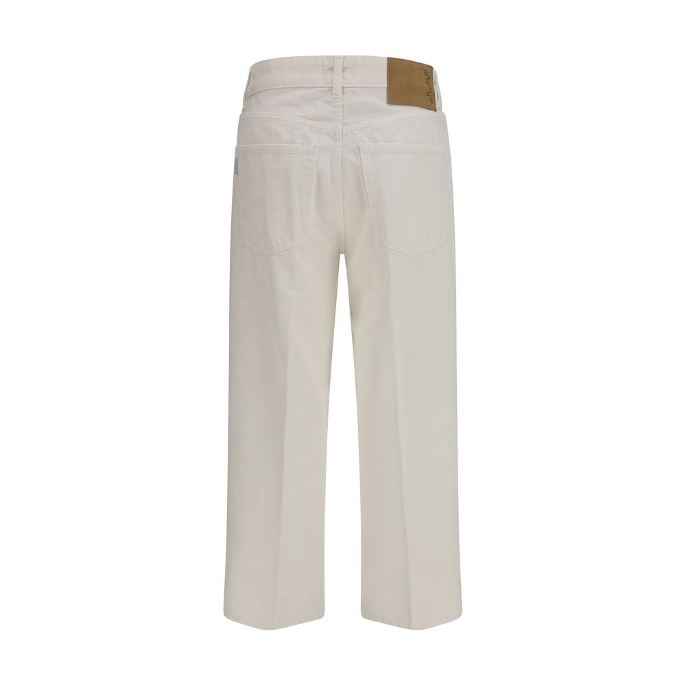 Haikure White Cotton Relaxed Fit Jeans | Regal Royce