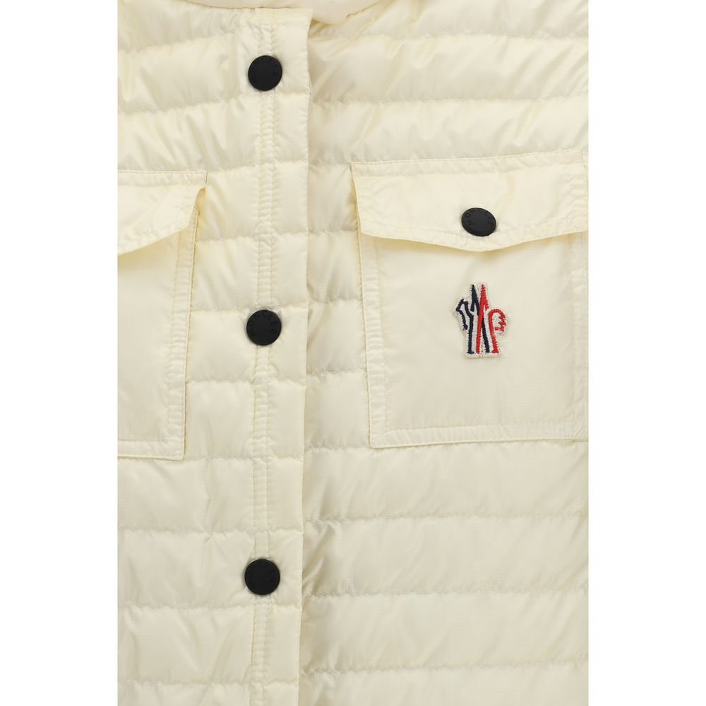 Moncler Grenoble Beige Polyamide Sleeveless Jacket | Regal Royce