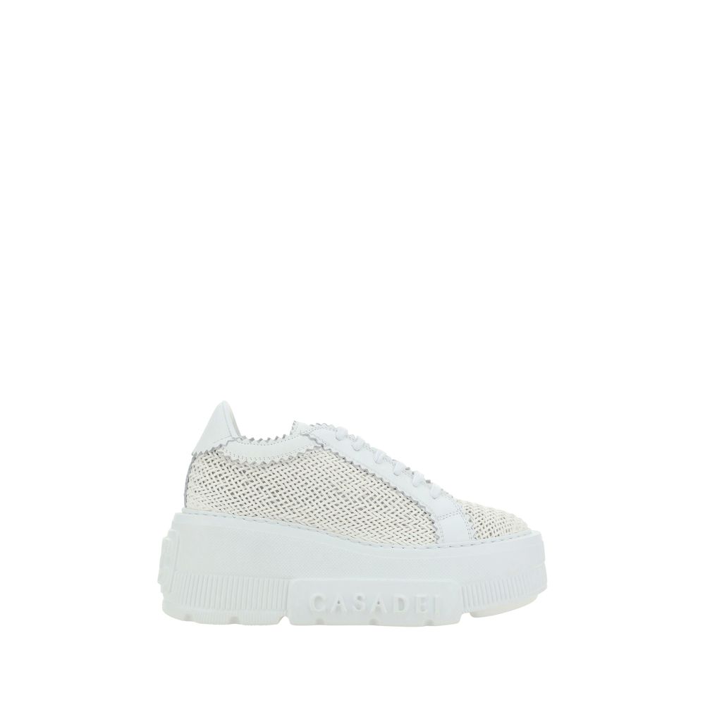 Casadei White Other Fibres Sneakers | Regal Royce