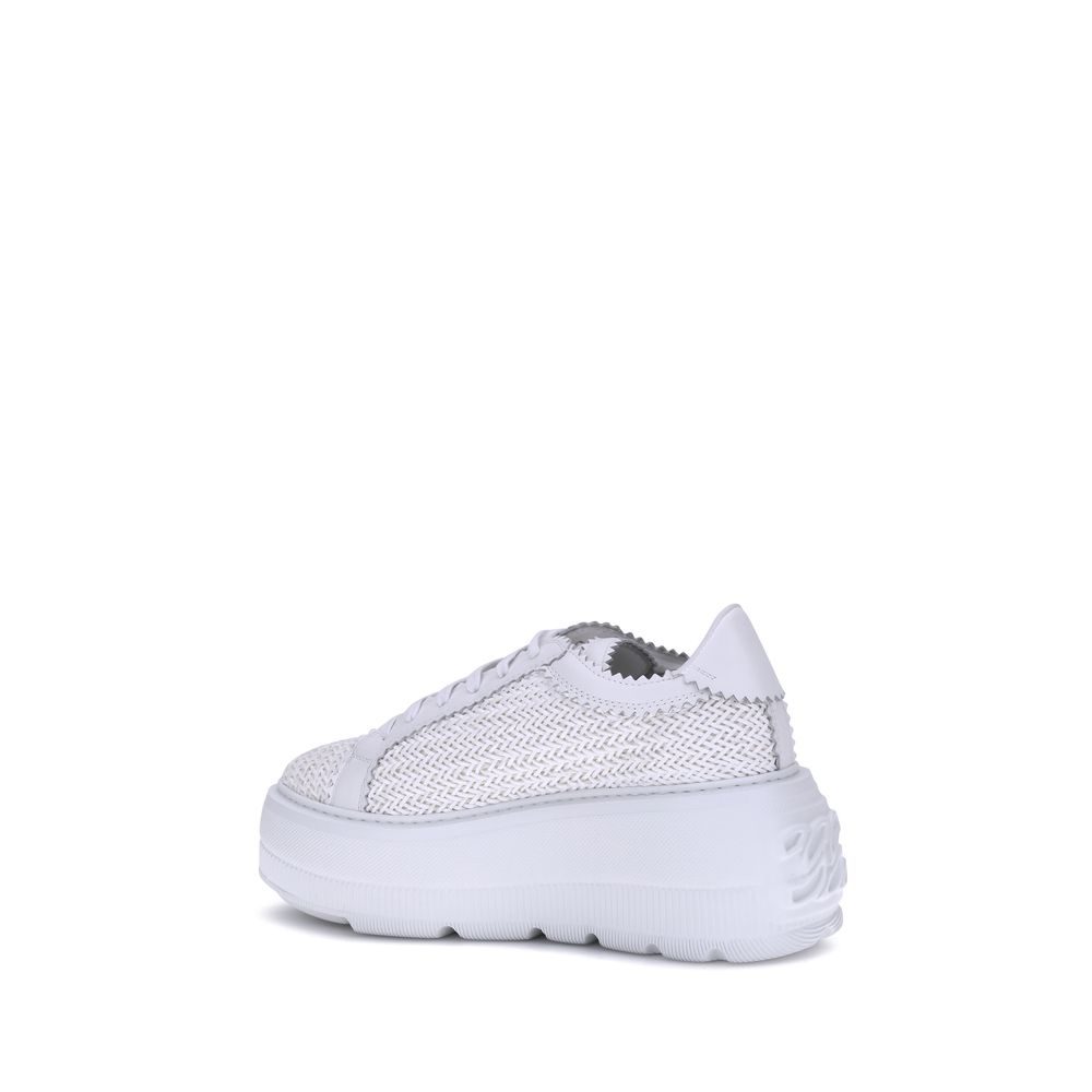 Casadei White Other Fibres Sneakers | Regal Royce