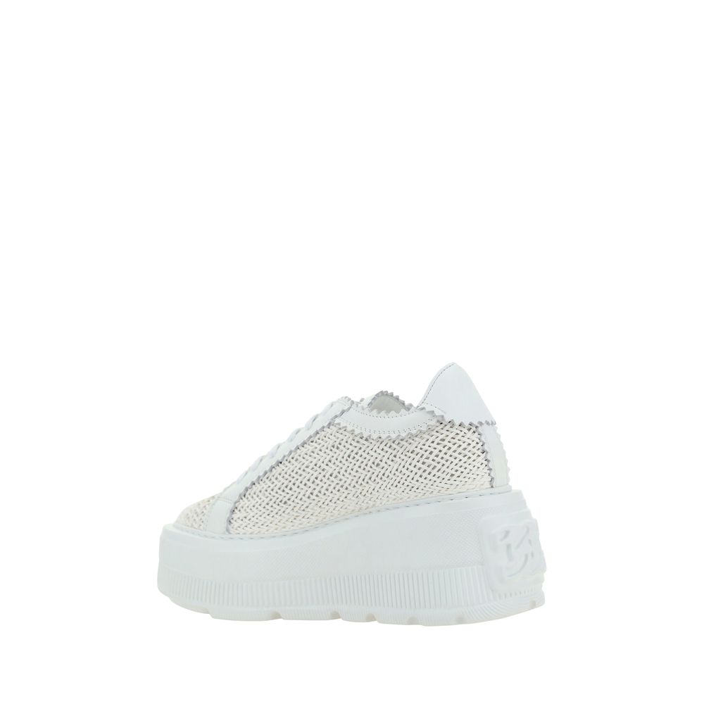 Casadei White Other Fibres Sneakers | Regal Royce