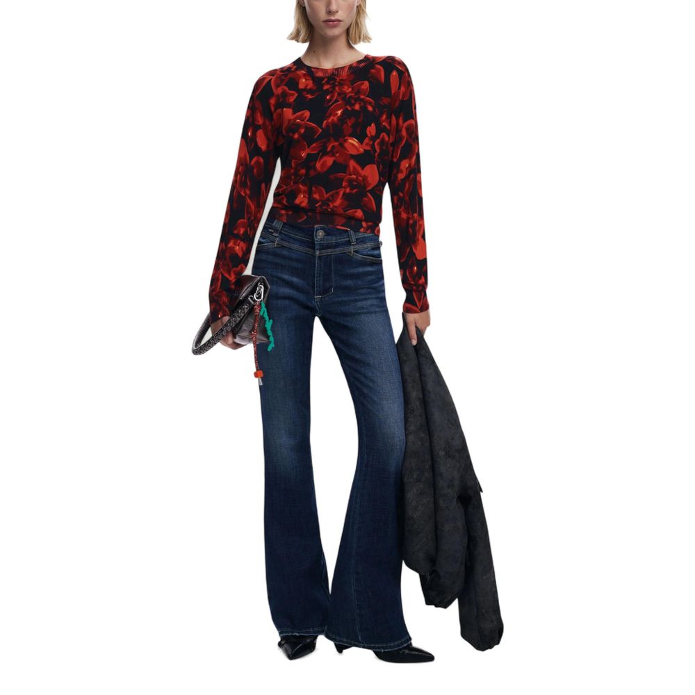 Desigual Black Viscose Sweatshirt